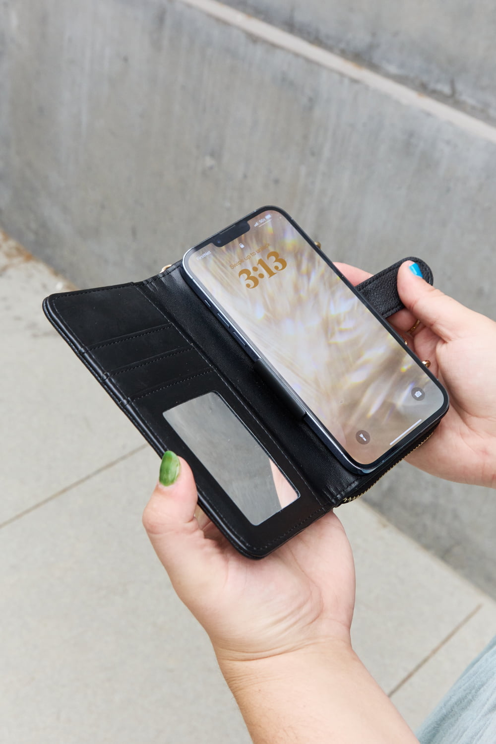 Nicole Lee Two-Piece Crossbody Phone Case Wallet