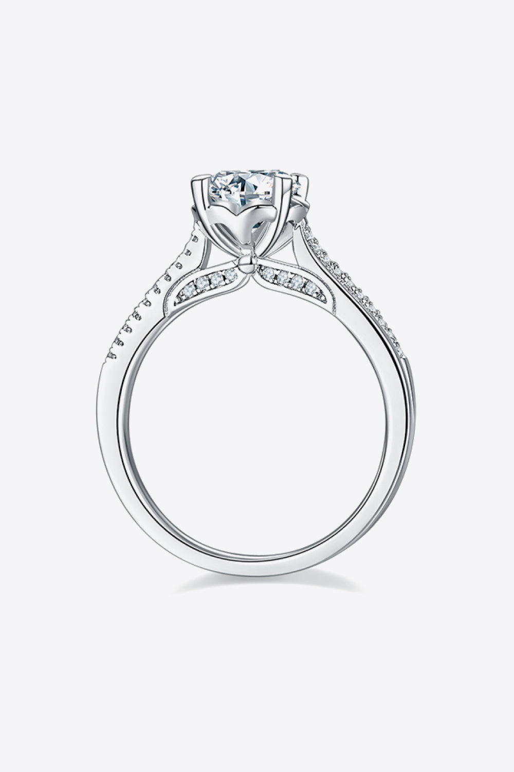 Adored 1 Carat Moissanite 925 Sterling Silver Ring