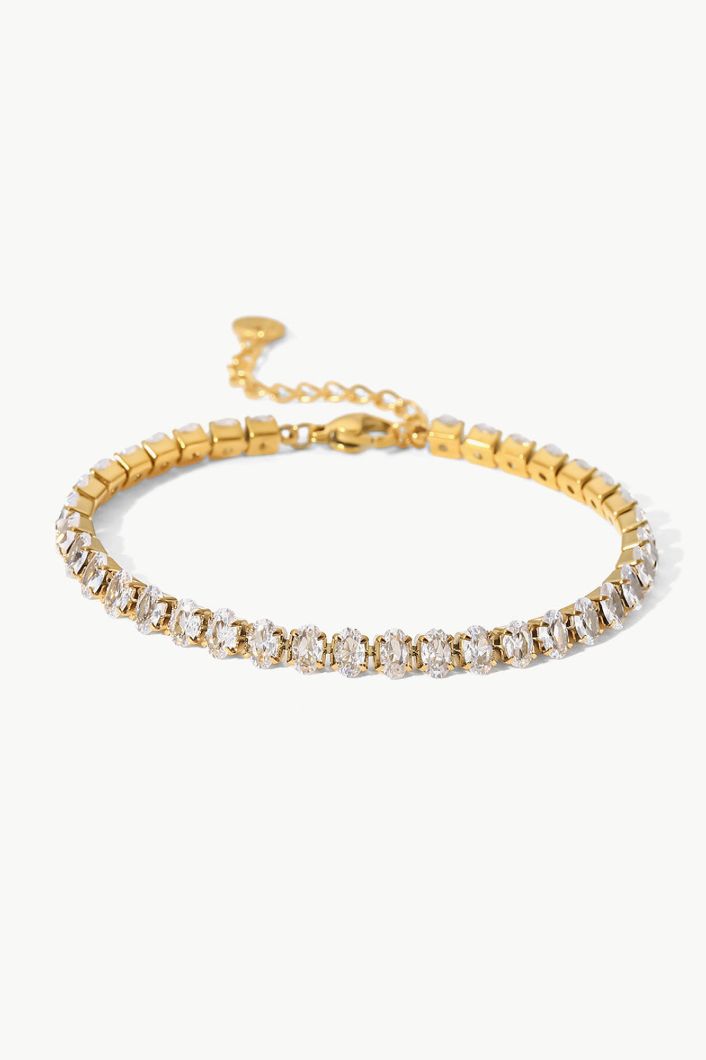 18K Gold Plated Bracelet with Inlaid Zircon