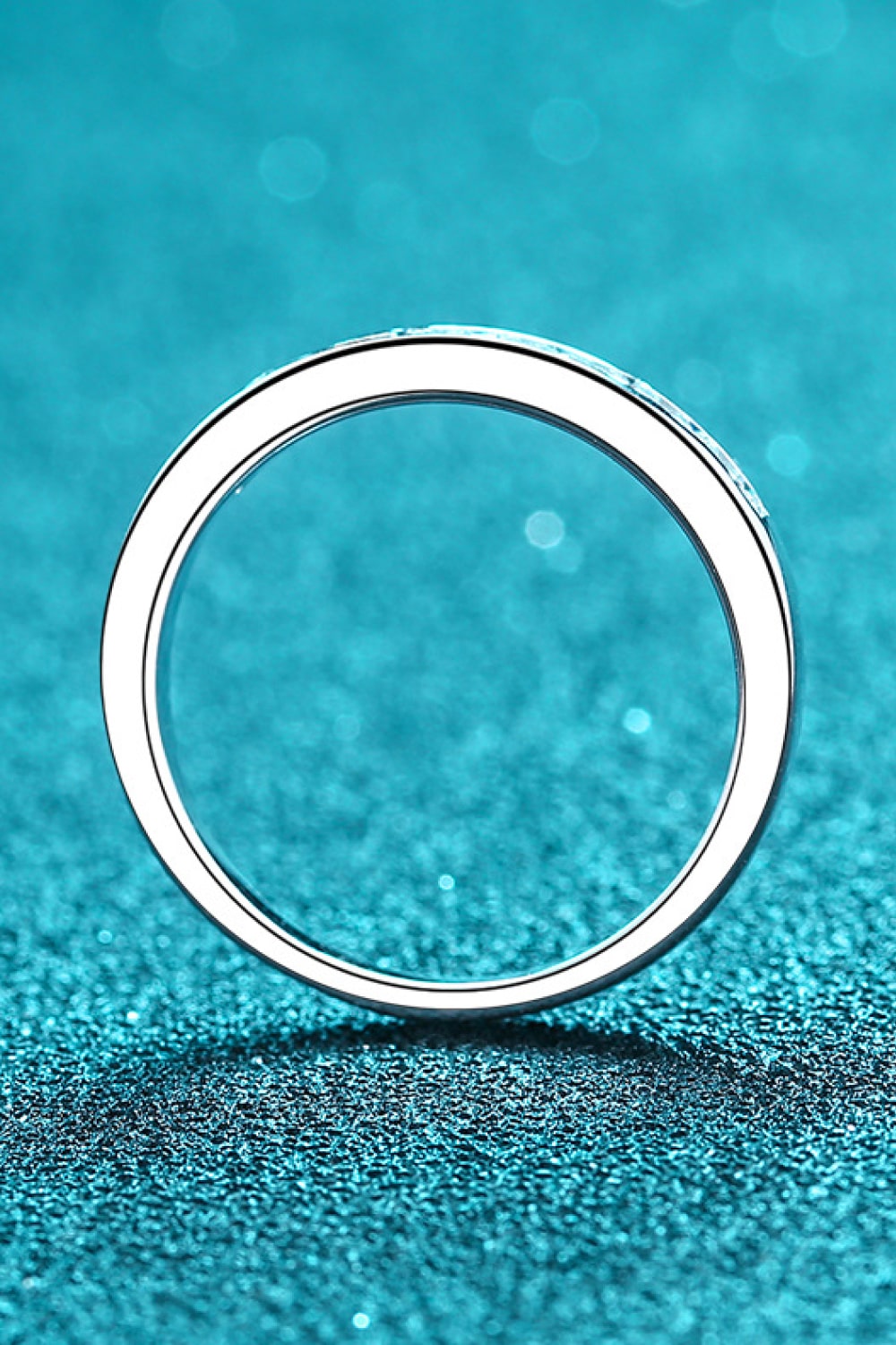 Modern Moissanite 925 Sterling Silver Ring