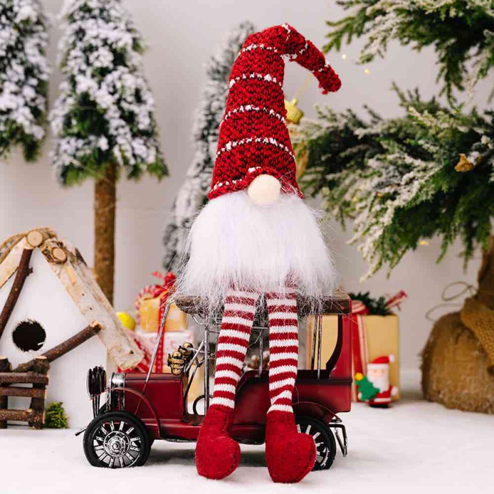Christmas Style Long Leg Faceless Gnome